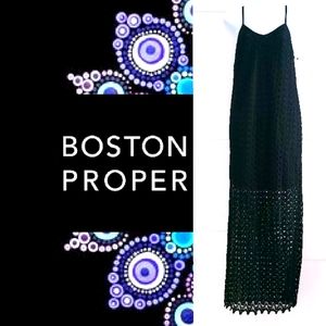 NWT Boston Proper Crochet Lace Shift Maxi …